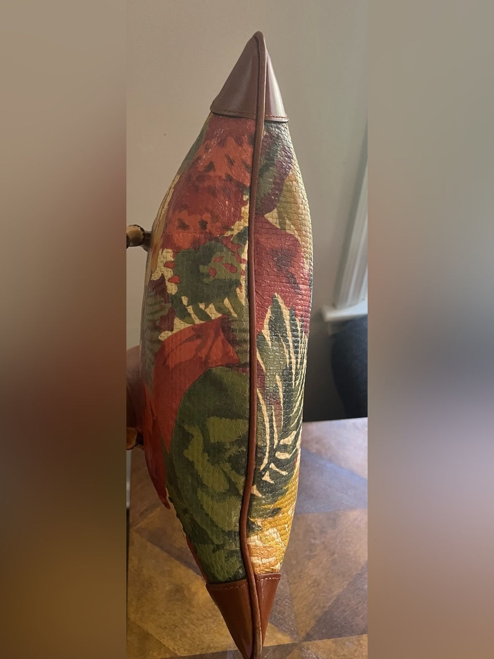 Patricia Nash Vintage-Inspired Bamboo Handle Floral Frame Satchel - Multicolor - Picture 14 of 16